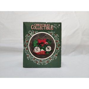 Vintage Dayton Hudson Christmas Collectible 1992 Bicycle w/Bow Hanging Ornament